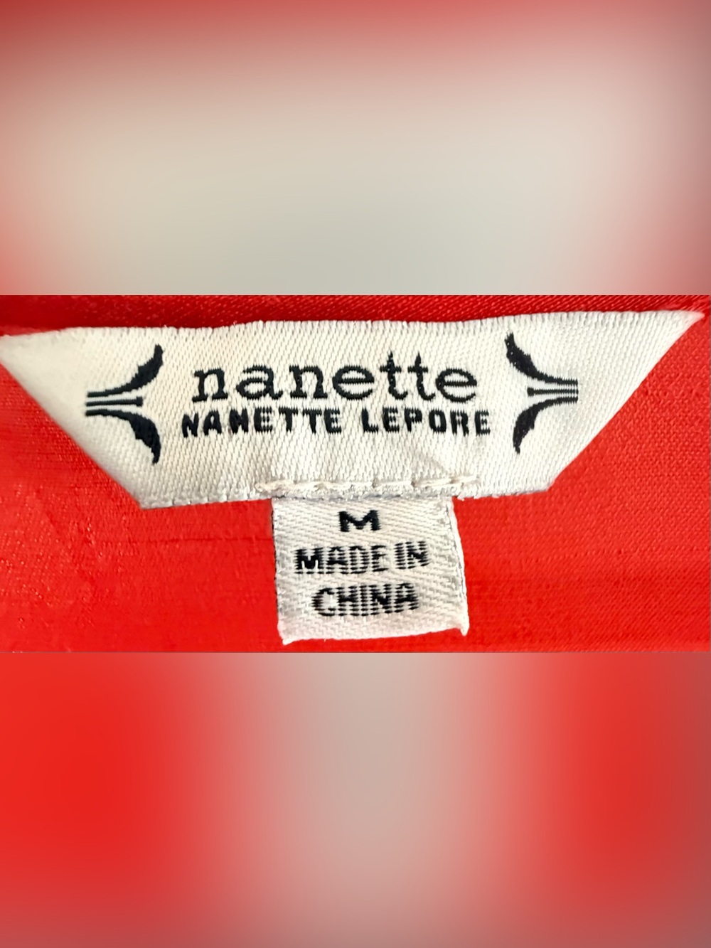 NWT Nanette Lepore | Poppy Red Tiered Ruffle Sleeve Blouse M - Picture 4 of 8